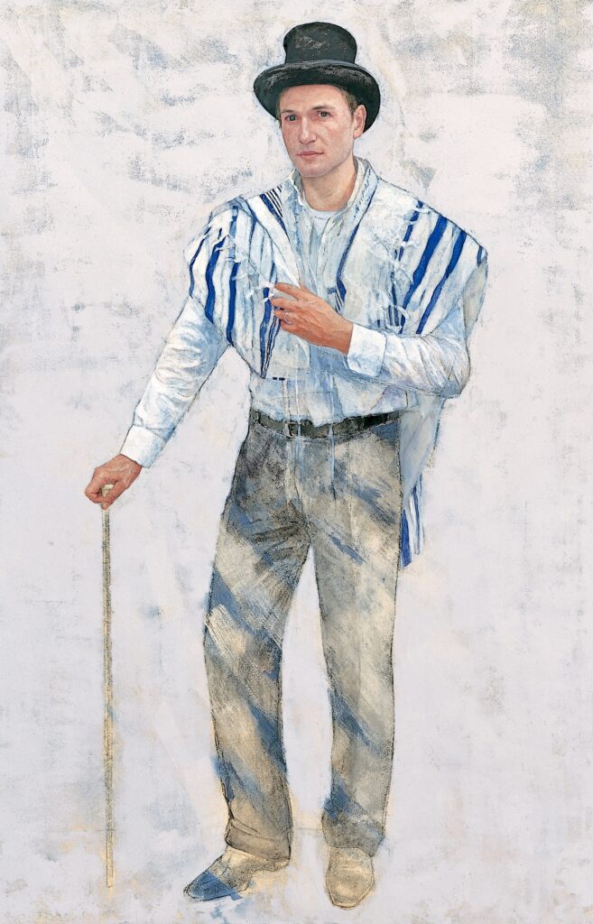 Daniel Quintero, Anglo Sefarad, oil, charcoal, and tempera on Japanese paper, 150 x 97 cm, 2007, Private Collection (Courtesy of Daniel Quintero)