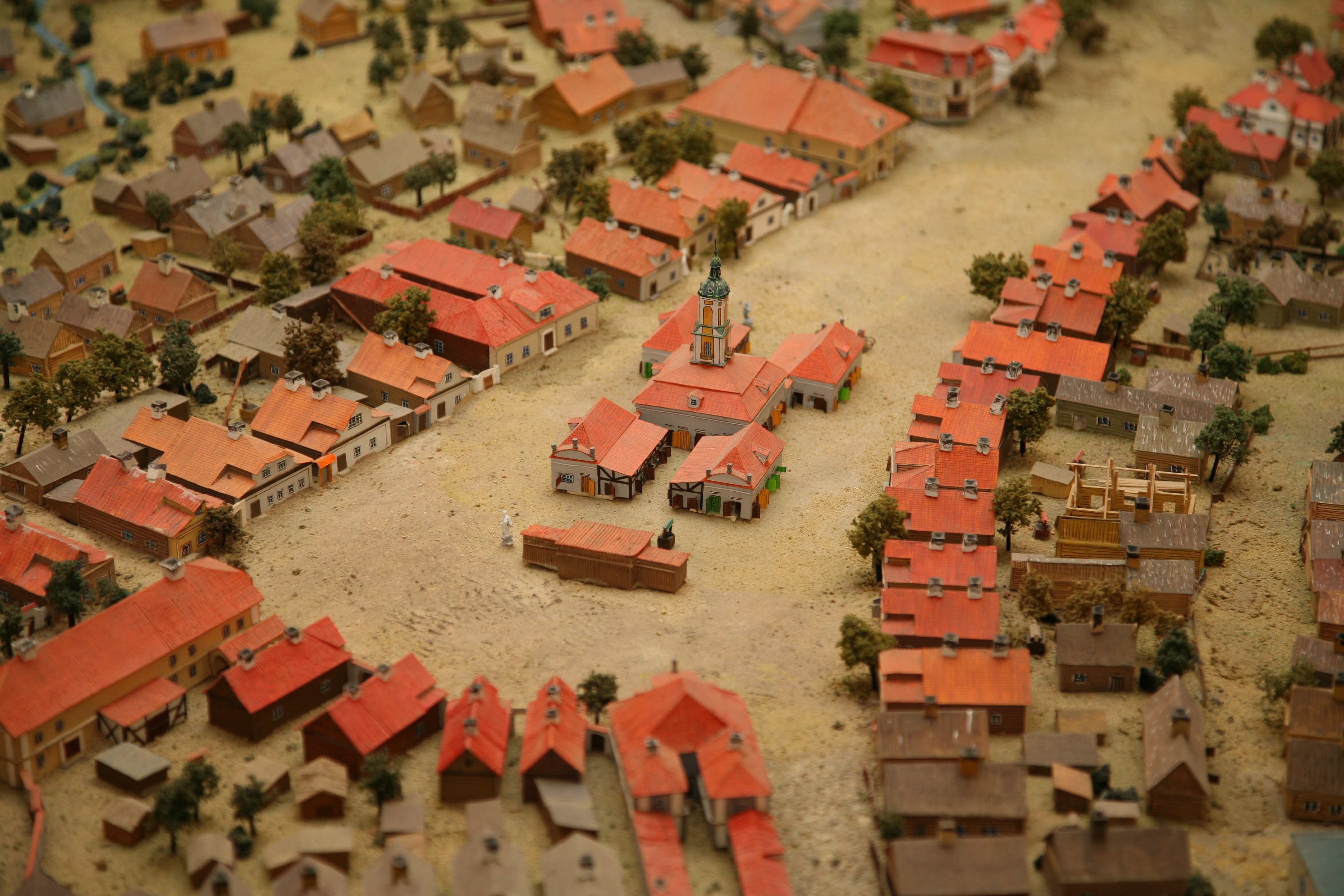 Fig. 2: Model of the city of Białystok, detail. Photograph by Anna Sierko (Museum of History in Białystok)