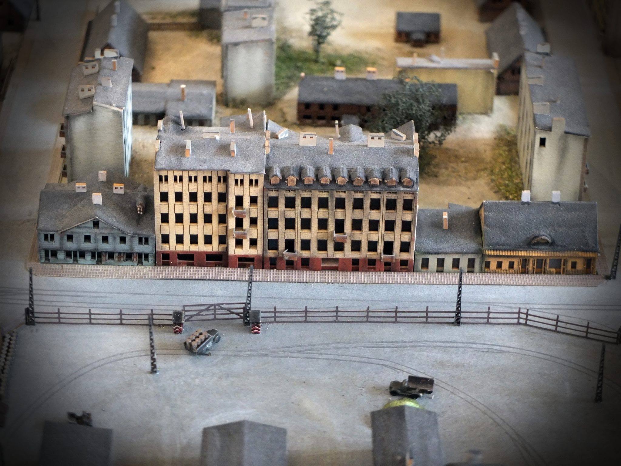 Fig. 8: Model of Litzmannstadt-Ghetto, detail. Photograph by Zofia Trębacz (Radegast Station Museum)

