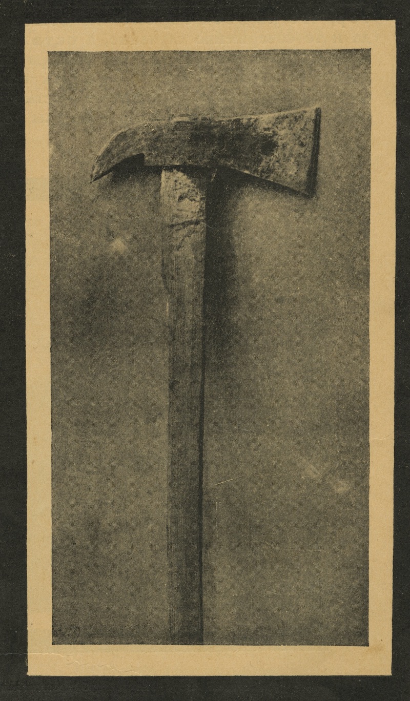 Fig. 2: “Axe”
in  Z. S. Ostrovskii, Evreiskie pogromy, 1918-1921, (Moscow: Shkola i kniga 1926), 30.
Courtesy of the Blavatnik Archive, New York.